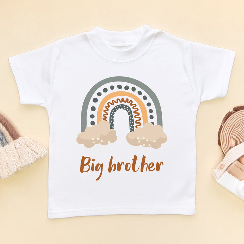 Big Brother Boho Rainbow Style Toddler T Shirt - Little Lili Store (6609203822664)