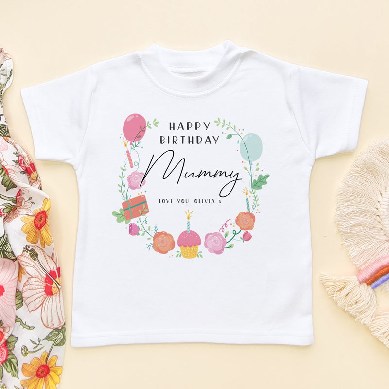 Birthday Message for Mummy Personalised Toddler & Kids T Shirt - Little Lili Store (8315567407384)