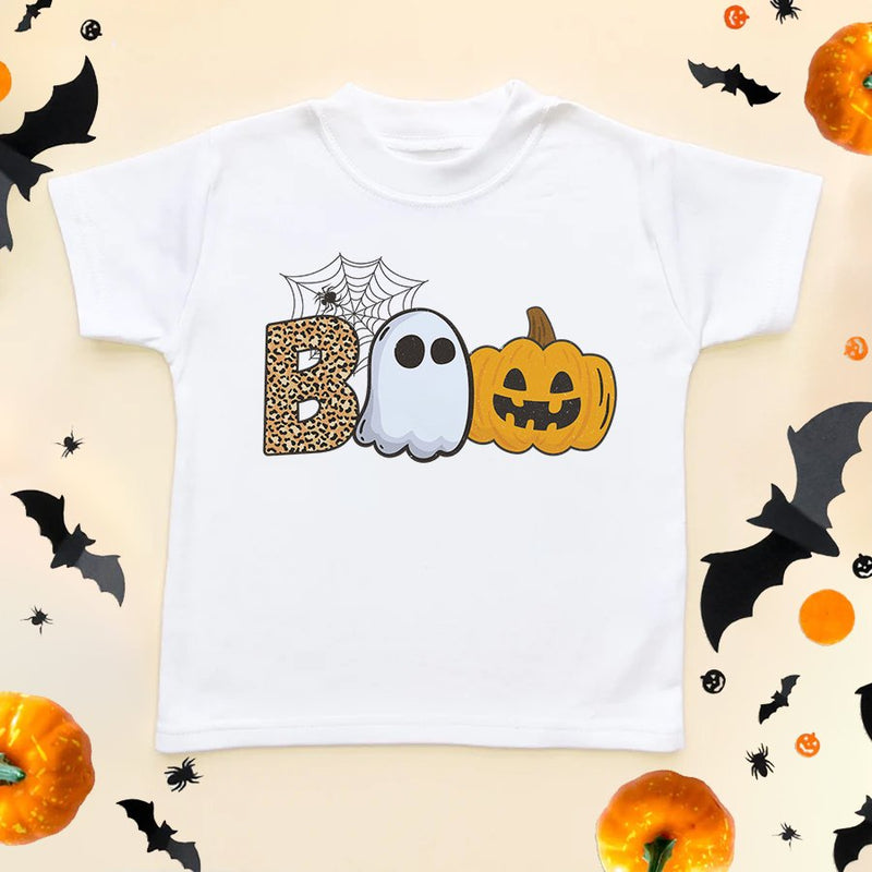 Boo Toddler & Kids T Shirt - Little Lili Store (6578133893192)