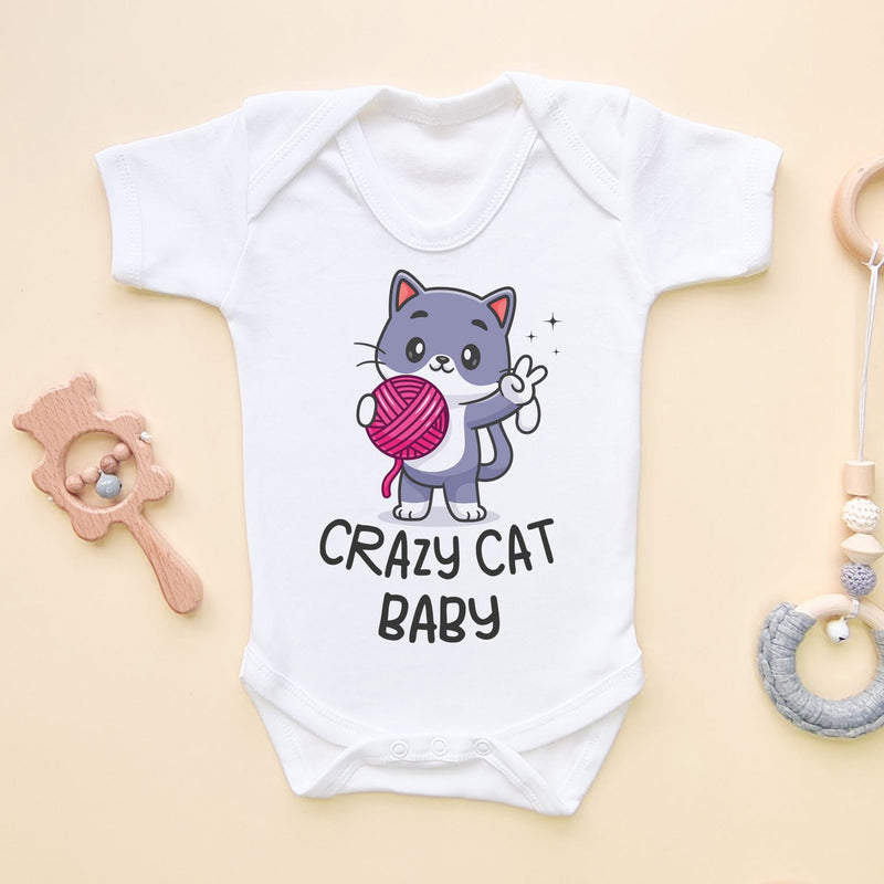 Crazy Cat Baby Funny Baby Bodysuit - Little Lili Store (6609759338568)