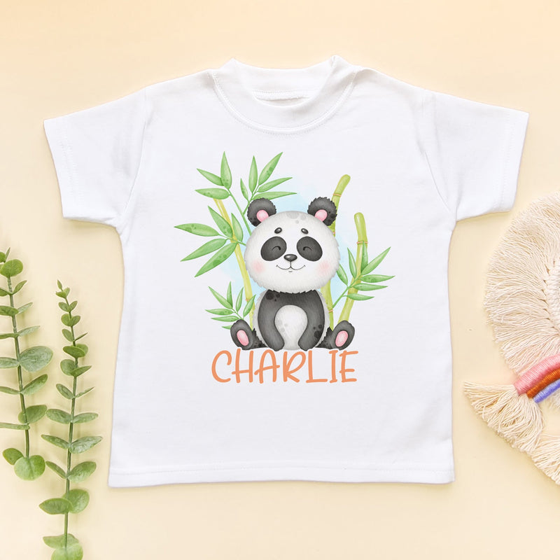 Cute Panda Personalised Toddler T Shirt - Little Lili Store (6610166906952)