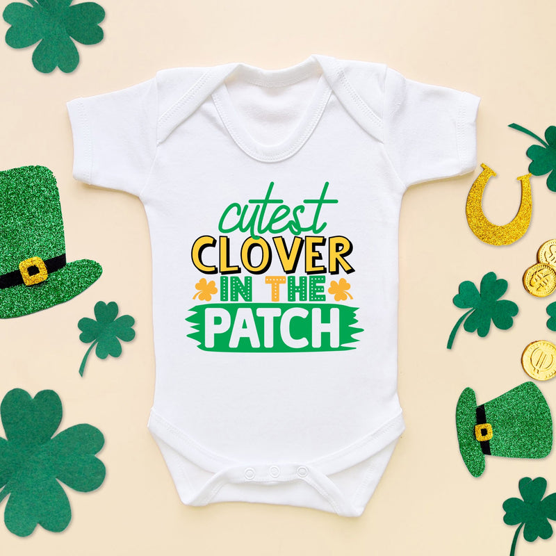 Cutest Clover In The Patch St Patrick's Day Baby Bodysuit - Little Lili Store (6609574264904)