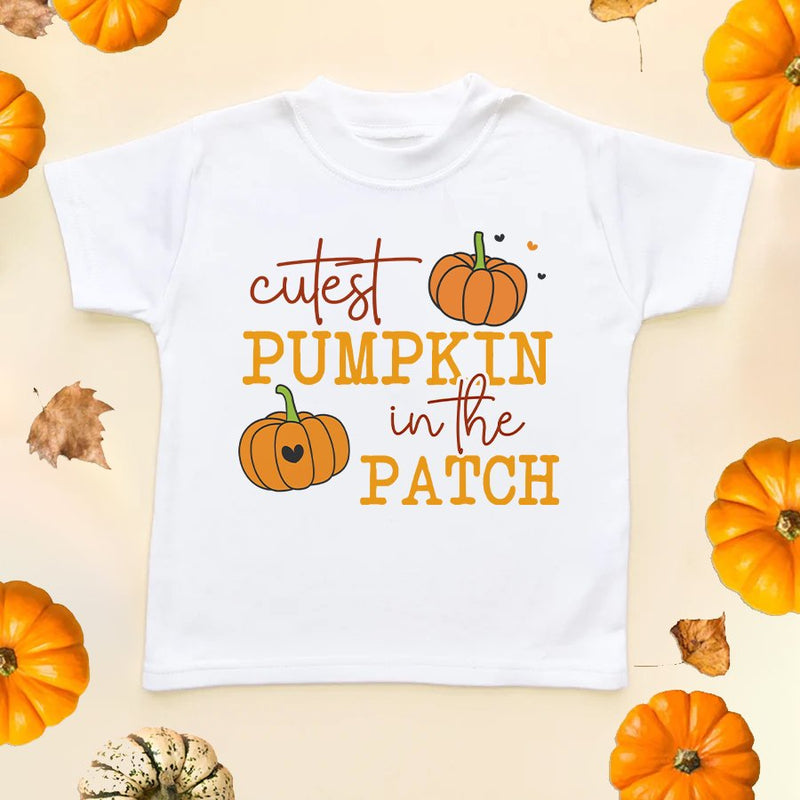 Cutest Pumpkin In The Patch Toddler & Kids T Shirt - Little Lili Store (6578133172296)