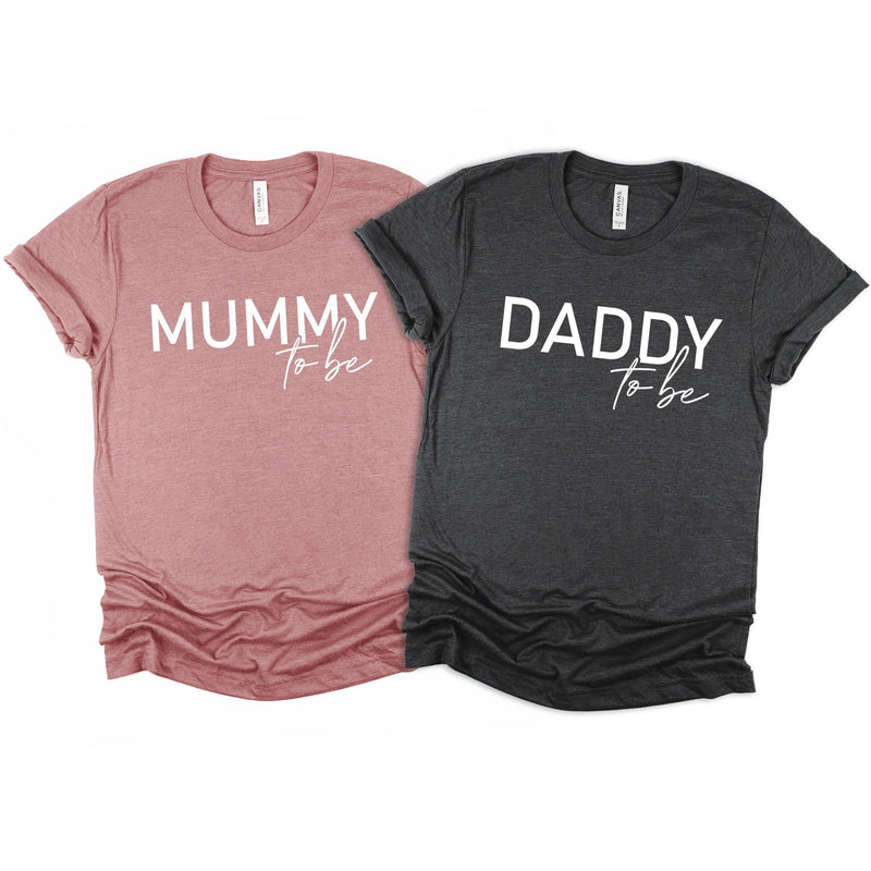 Daddy & Mummy To Be T-Shirts Set - Little Lili Store (6598163497032)