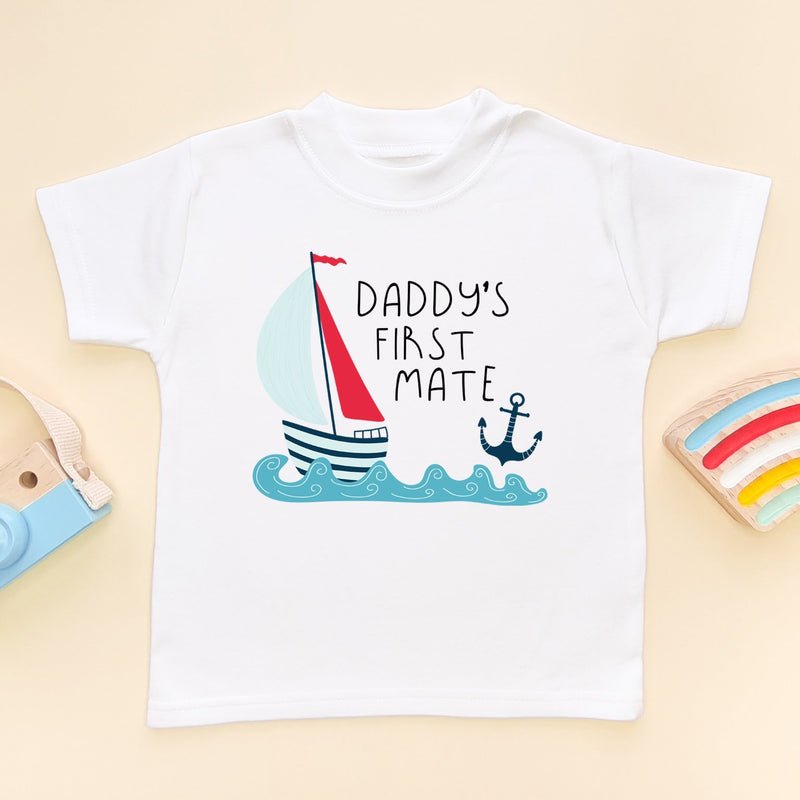 Daddy's First Mate T Shirt - Little Lili Store (6565589647432)