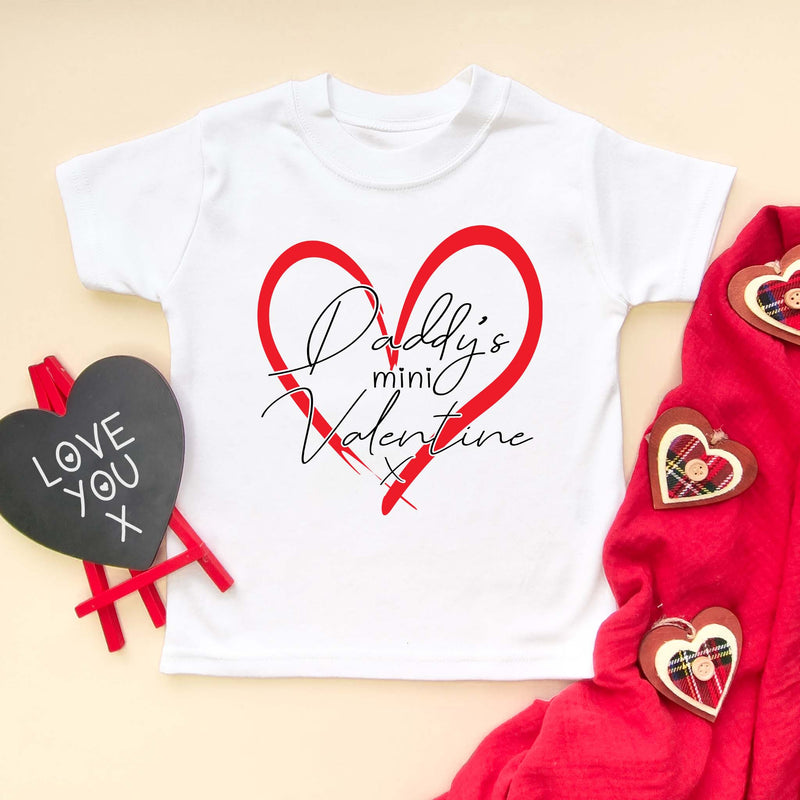 Daddy's Mini Valentine T Shirt - Little Lili Store (5869977763912)