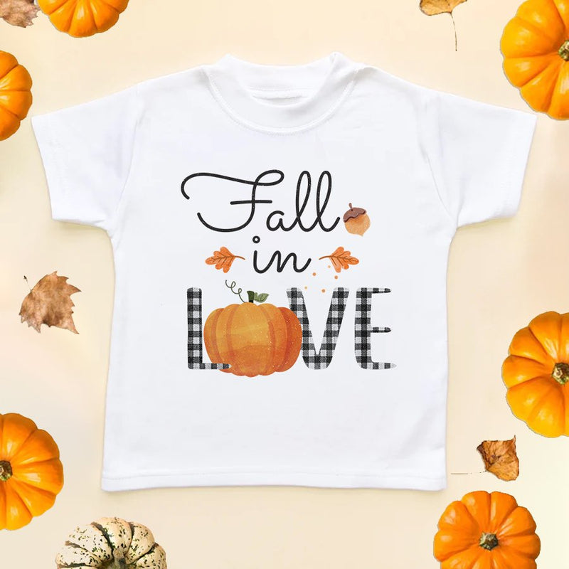 Fall In Love Toddler & Kids T Shirt - Little Lili Store (6578133958728)