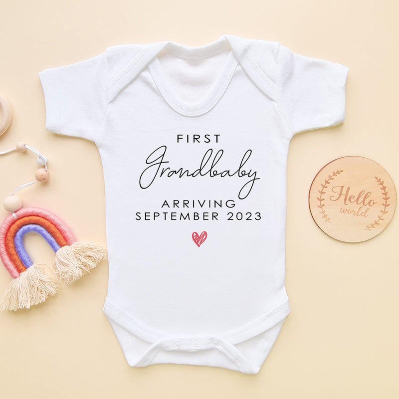First Grandbaby Personalised Baby Announcement Bodysuit - Little Lili Store (8902931743000)