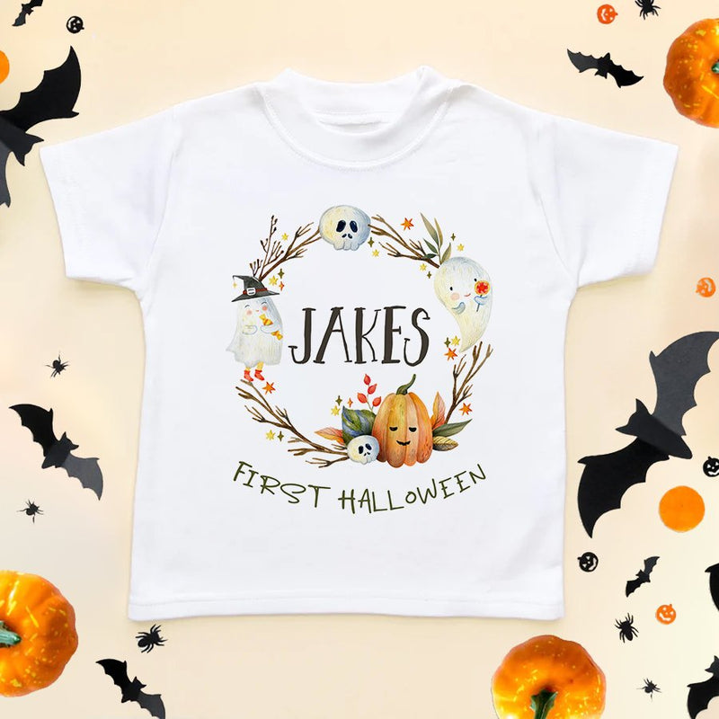 First Halloween Personalised T Shirt - Little Lili Store (5861443993672)