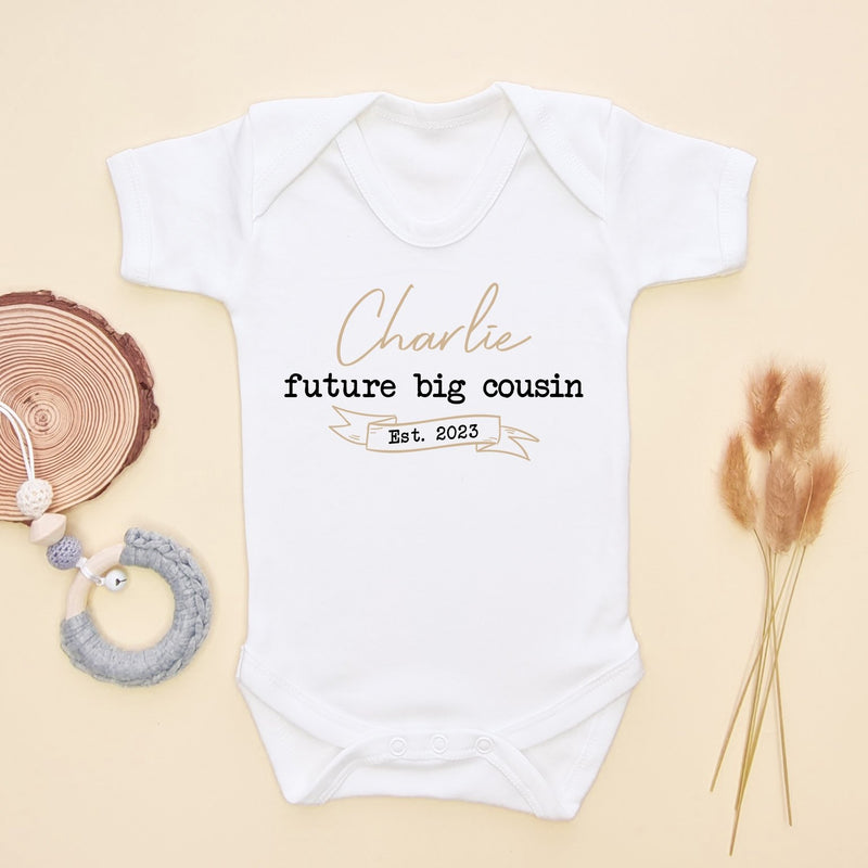 Future Big Cousin Personalised Baby Bodysuit - Little Lili Store (8118052258072)