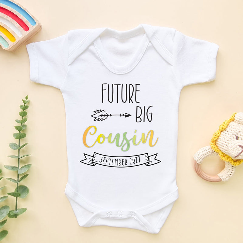Future Big Cousin Personalised Date Baby Bodysuit - Little Lili Store (6609759600712)