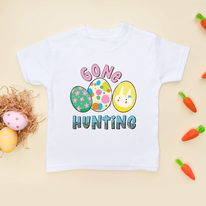Gone Hunting Easter Toddler T Shirt - Little Lili Store (6608153935944)
