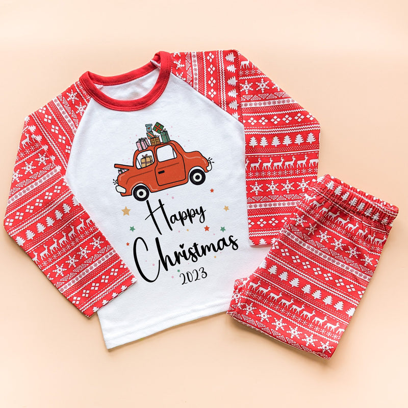Happy Christmas Toddler & Kids Pyjamas Set - Little Lili Store (8754474254616)