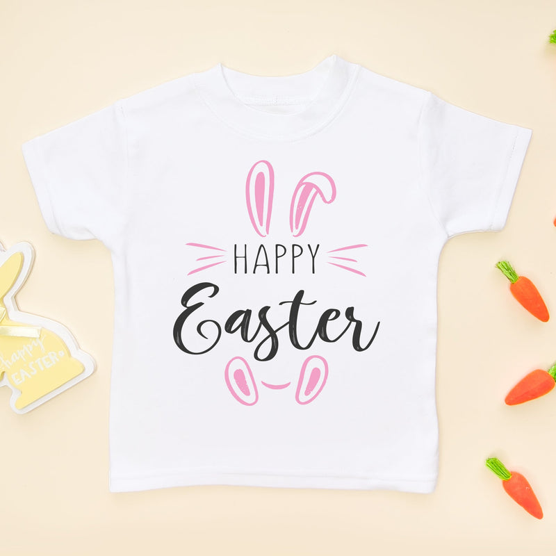 Happy Easter (Girl) Toddler T Shirt - Little Lili Store (6608153673800)