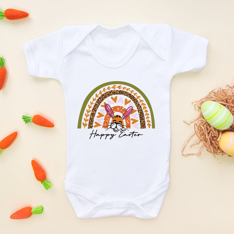 Happy Easter Rainbow Baby Bodysuit - Little Lili Store (6608155017288)