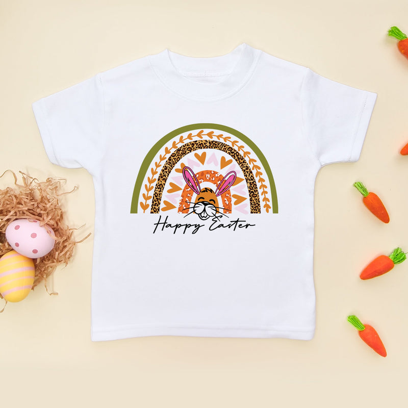 Happy Easter Rainbow Toddler T Shirt - Little Lili Store (6608154165320)