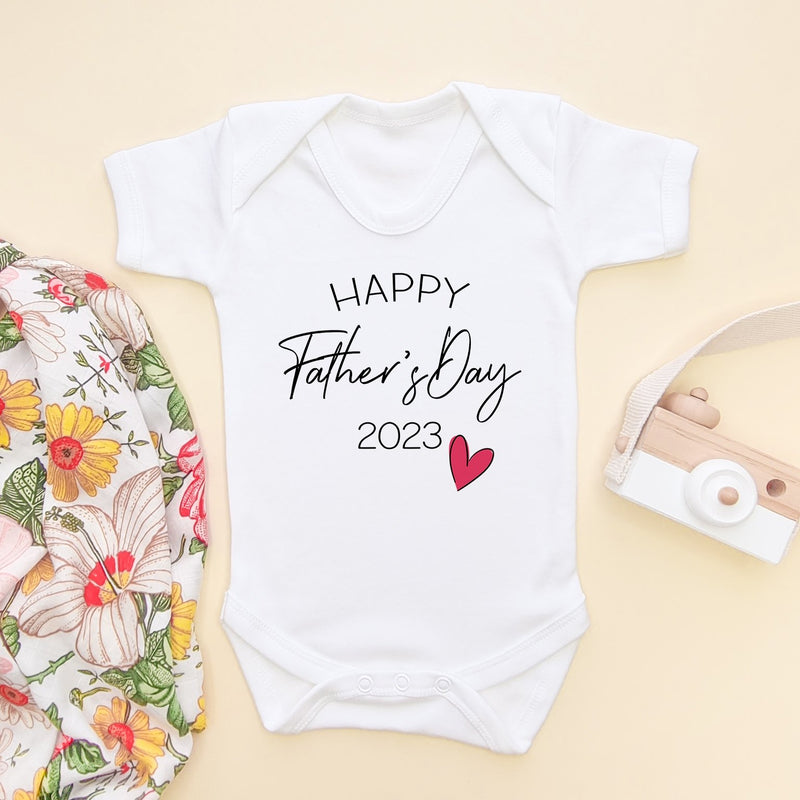 Happy Father's Day Baby Bodysuit - Little Lili Store (6547769655368)