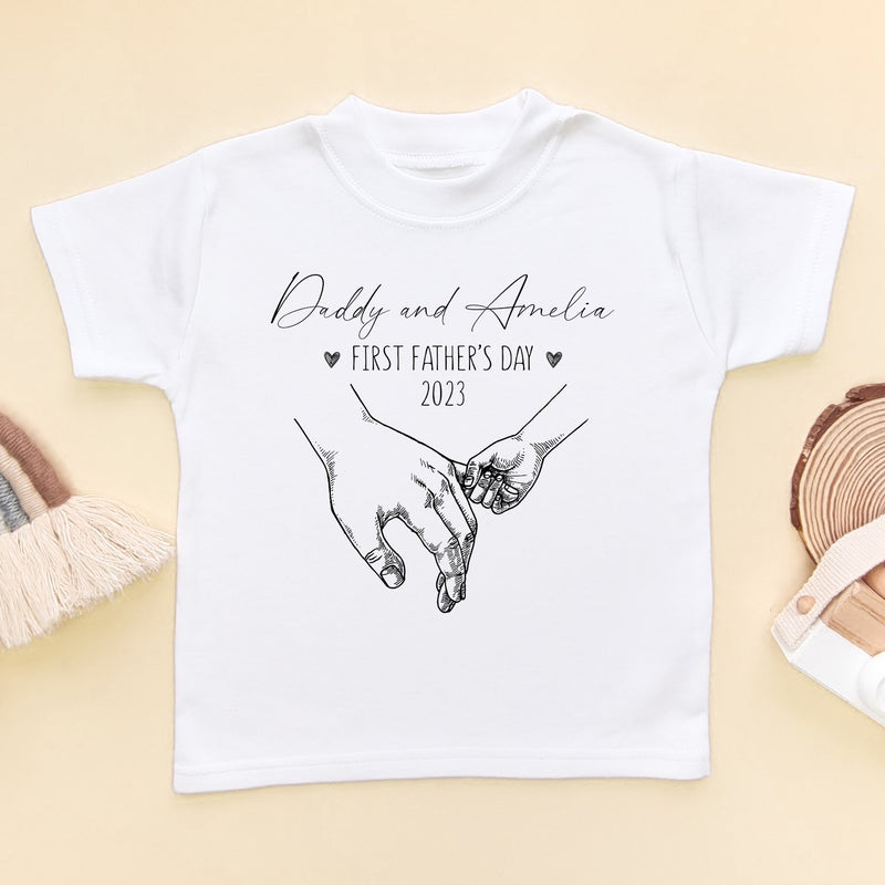 Happy Father's Day Personalised Toddler & Kids T Shirt - Little Lili Store (6616100929608)
