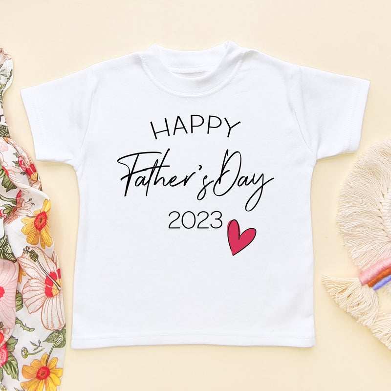 Happy Father's Day Toddler & Kids T Shirt - Little Lili Store (6547765395528)