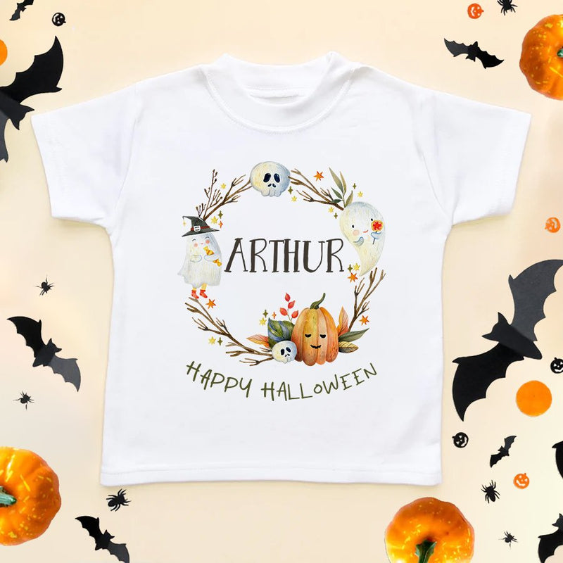 Happy Halloween Personalised Toddler & Kids T Shirt - Little Lili Store (6586002079816)