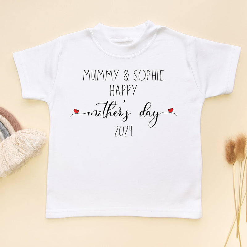 Happy Mother's Day Personalised Toddler & Kids T Shirt - Little Lili Store (6607415083080)