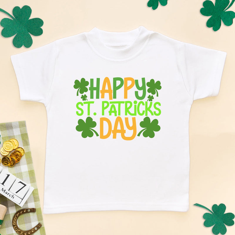 Happy St Patrick's Day Cute Toddler T Shirt - Little Lili Store (6609575313480)