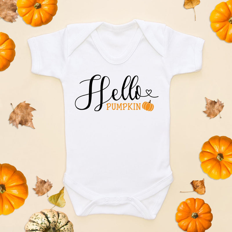 Hello Pumpkin Cute Baby Bodysuit - Little Lili Store (6578129502280)