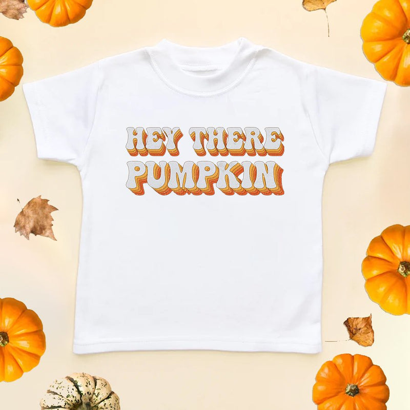 Hey There Pumpkin Toddler & Kids T Shirt - Little Lili Store (6578134286408)