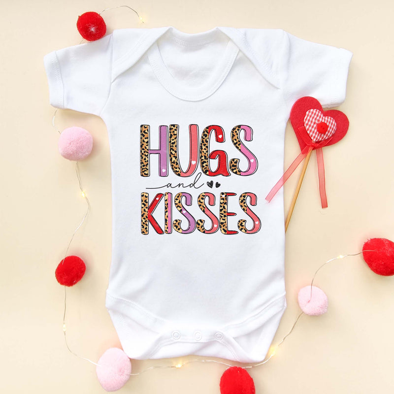 Hugs And Kisses Valentine Baby Bodysuit - Little Lili Store (6604805865544)