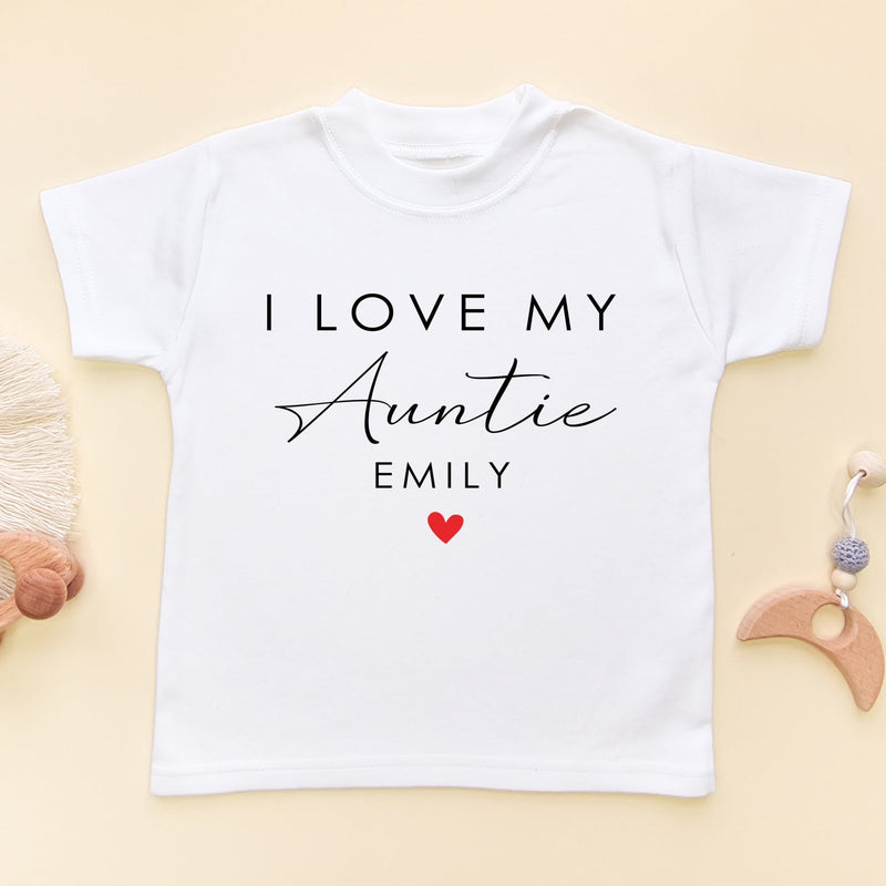 I Love My Auntie Personalised Gift Toddler T Shirt - Little Lili Store (6608666198088)