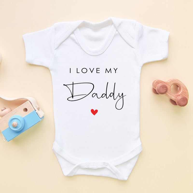 I Love My Daddy Baby Bodysuit - Little Lili Store (6607930851400)
