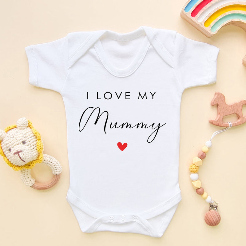 I Love My Mummy Baby Bodysuit - Little Lili Store (6607930785864)
