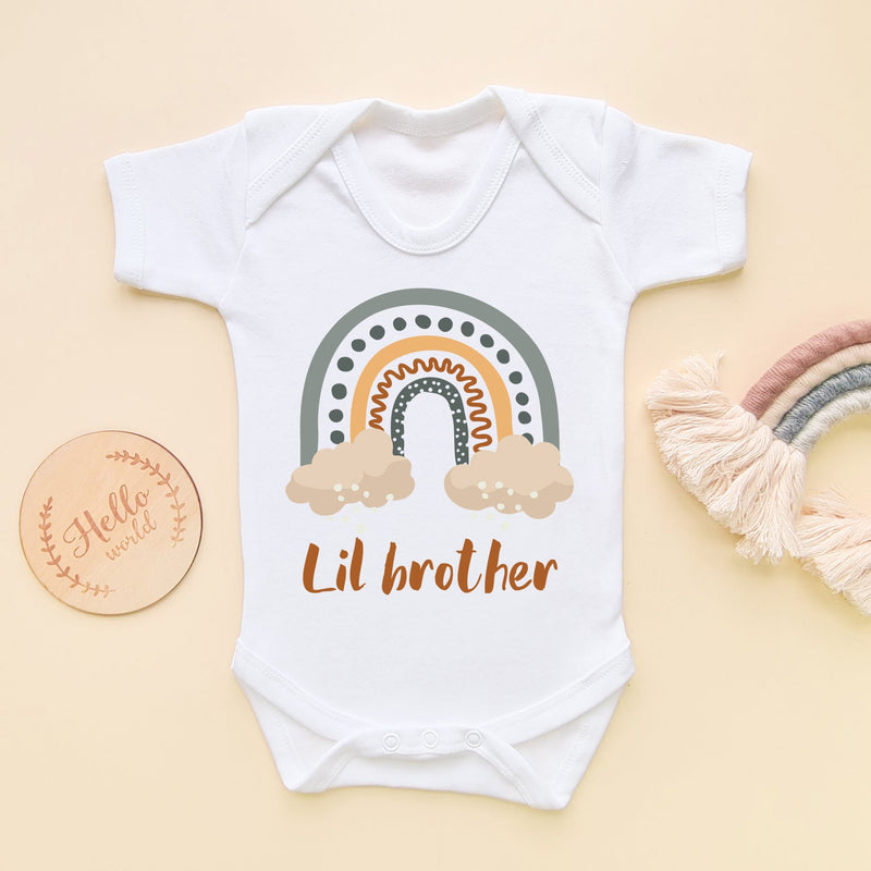 Lil Brother Boho Rainbow Style Baby Bodysuit - Little Lili Store (6609203986504)