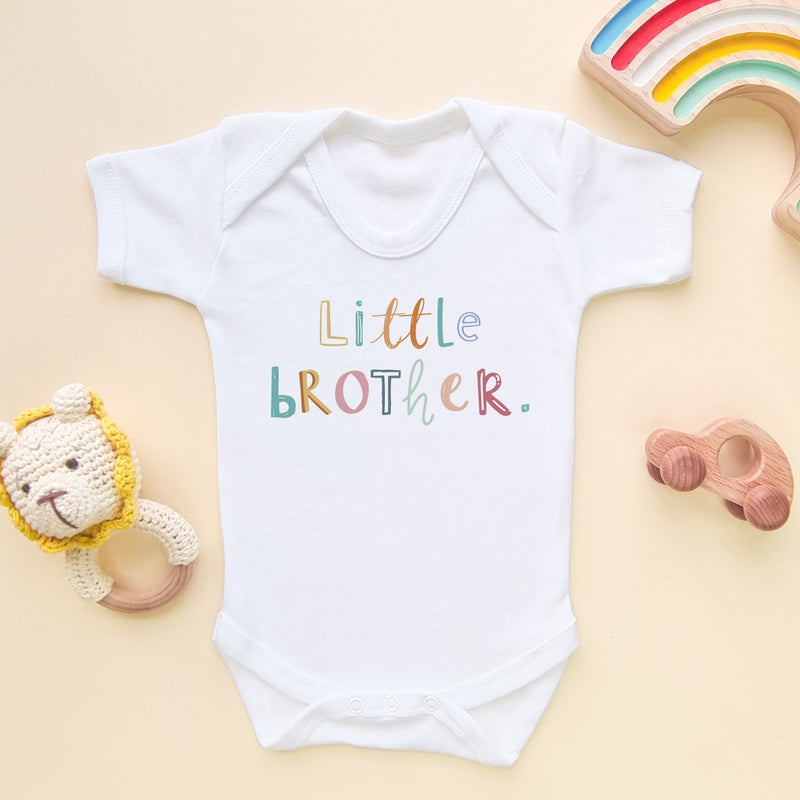 Little Brother Colorful Letters Baby Bodysuit - Little Lili Store (8111382003992)