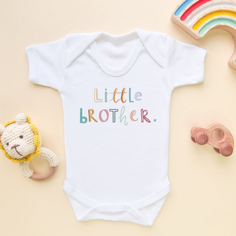 Little Brother Colorful Letters Baby Bodysuit - Little Lili Store (8111382003992)