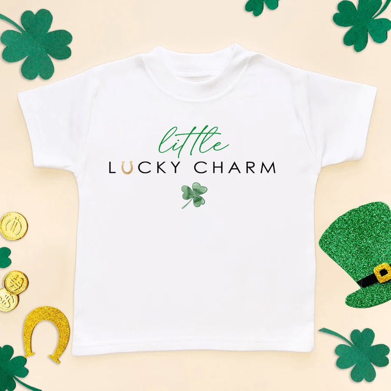 Little Lucky Charm St Patrick's Day Toddler & Kids T Shirt - Little Lili Store (8145196253464)