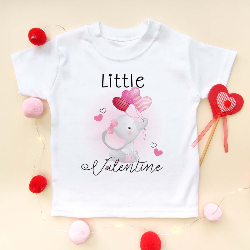 Little Valentine Cute Elephant T Shirt - Little Lili Store (5869977731144)