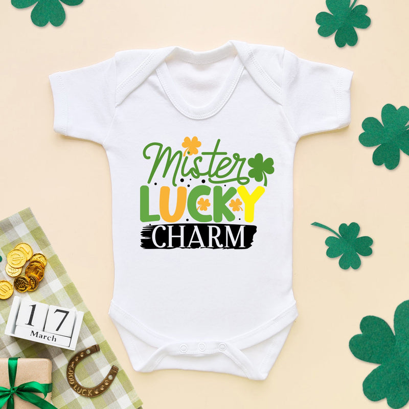 Mister Lucky Charm St Patrick's Day Baby Bodysuit - Little Lili Store (6609574395976)