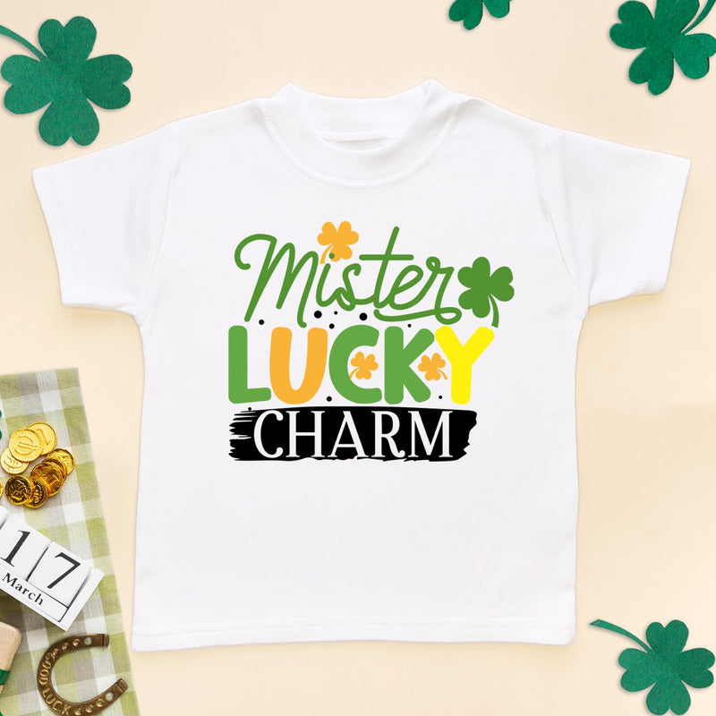 Mister Lucky Charm St Patrick's Day Toddler T Shirt - Little Lili Store (6609575477320)