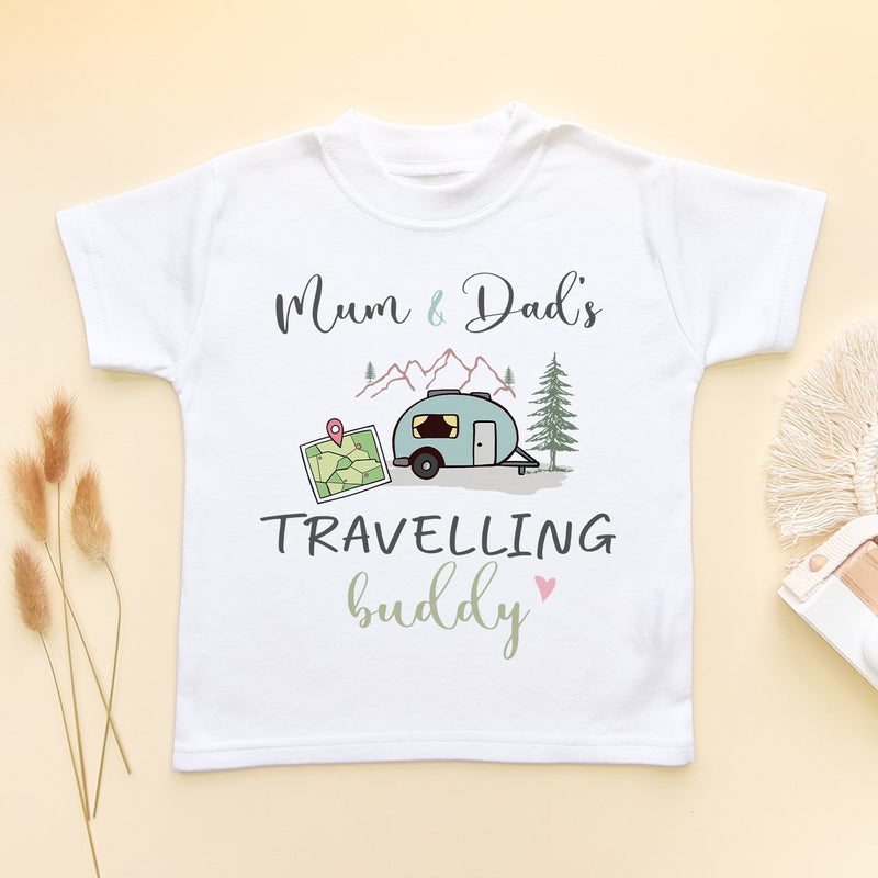 Mum & Dads Travelling Buddy Toddler & Kids T Shirt - Little Lili Store (8290389623064)