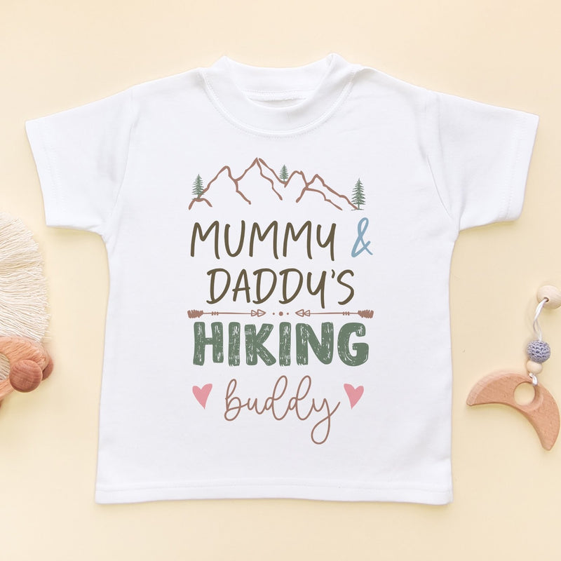 Mummy & Daddy's Hiking Buddy Toddler & Kids T Shirt - Little Lili Store (8290317500696)