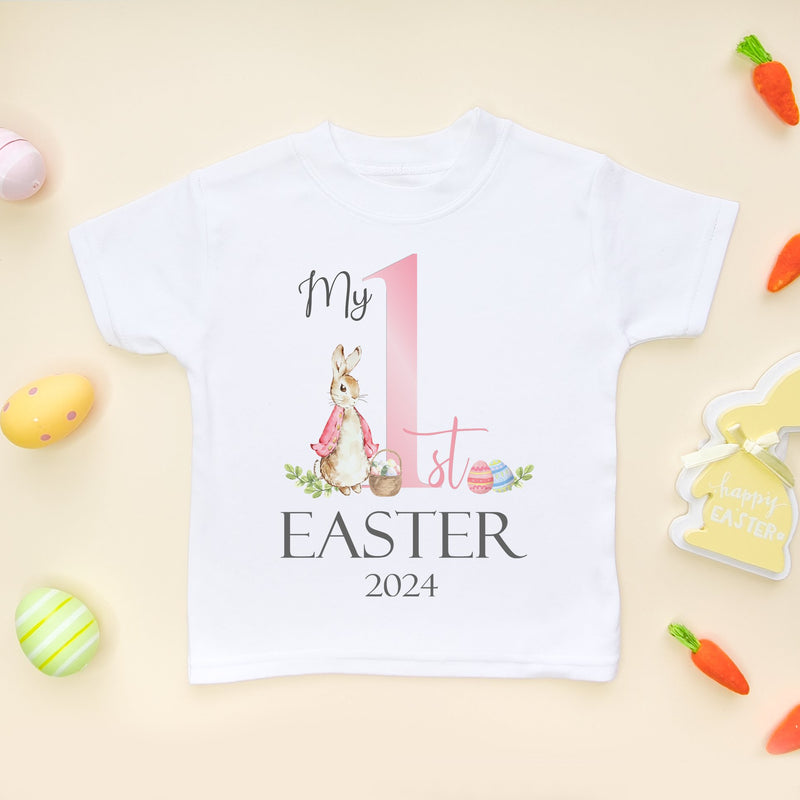 My 1st Easter 2024 Peter Rabbit Inspired (Girl) Toddler T Shirt - Little Lili Store (8147573276952)