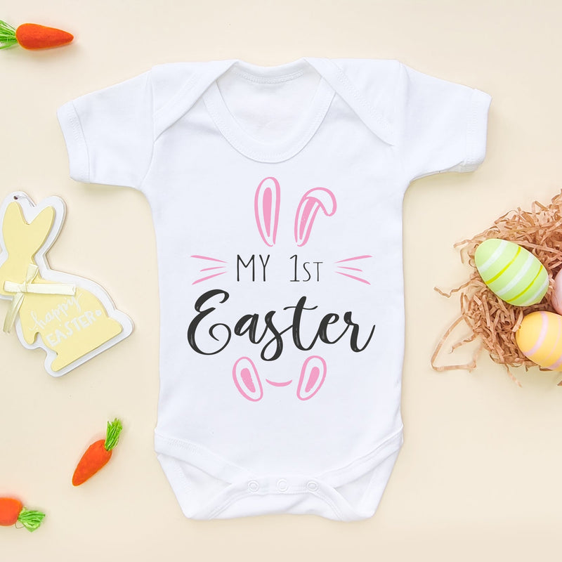 My 1st Easter (Girl) Baby Bodysuit - Little Lili Store (6608154558536)