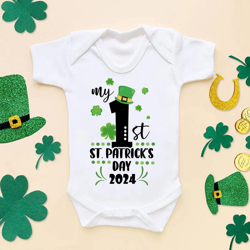 My 1st St Patrick's Day Baby Bodysuit - Little Lili Store (6609574854728)