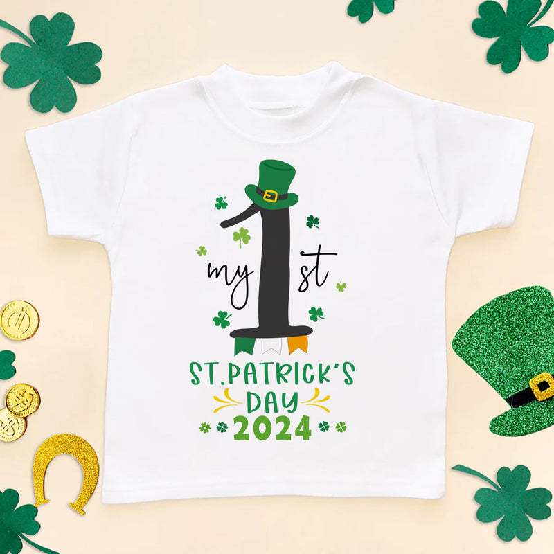 My 1st St Patrick's Day Toddler T Shirt - Little Lili Store (6609575936072)