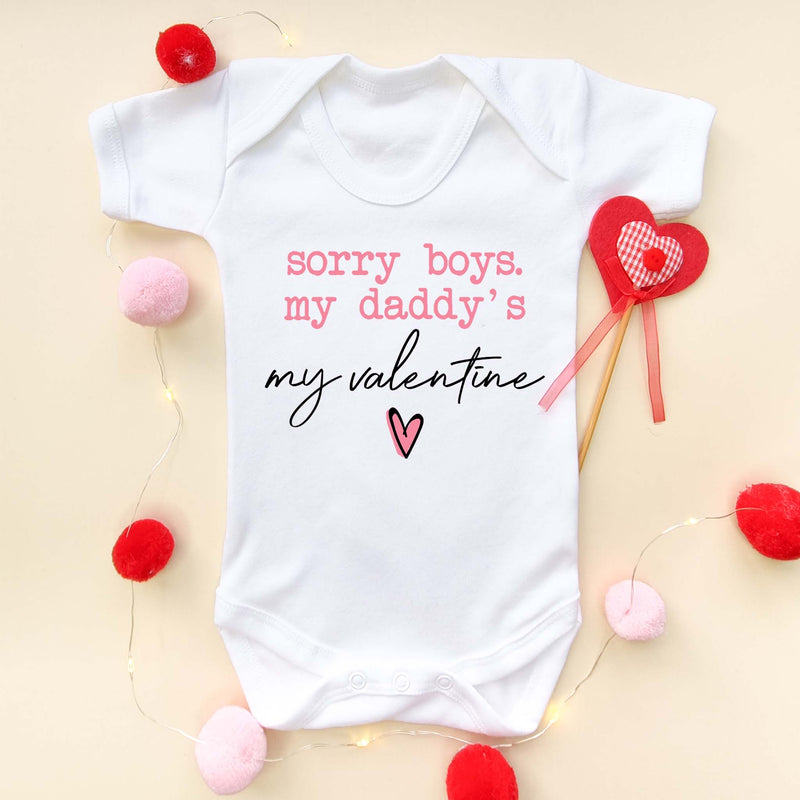 My Daddy's My Valentine Baby Bodysuit - Little Lili Store (5869974061128)