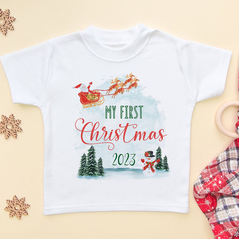 My First Christmas 2023 Cute T Shirt - Little Lili Store (6590721556552)