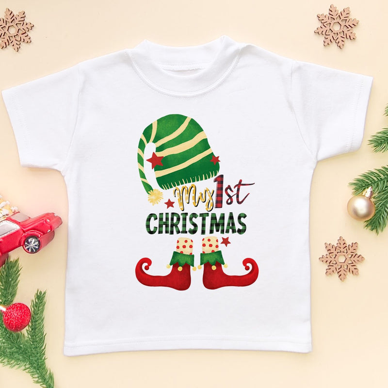 My First Christmas Elf T Shirt - Little Lili Store (6659139305544)