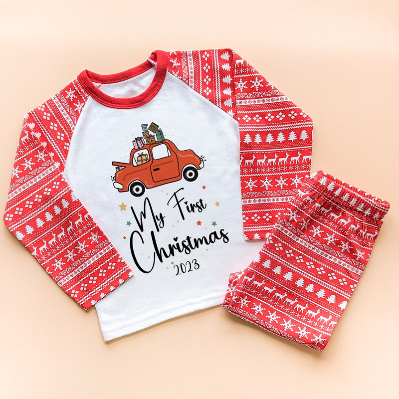 My First Christmas Toddler & Kids Pyjamas Set - Little Lili Store (8754473992472)