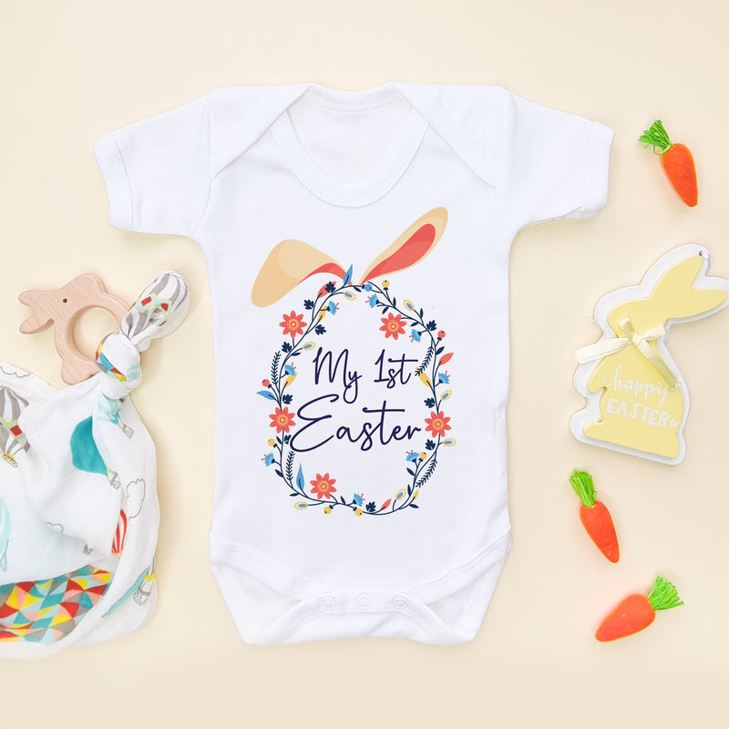 My First Easter 2024 Wreath Baby Bodysuit - Little Lili Store (6608154493000)
